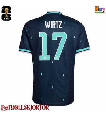 Tyskland Florian Wirtz #17 Bortatröja VM 2026 Kortärmad